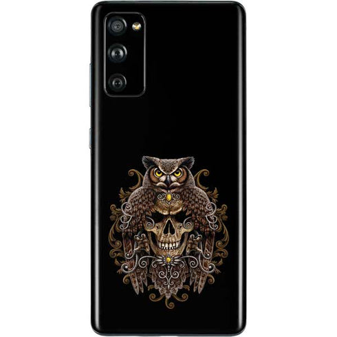 Skull and Owl by Sarah Richter Galaxy S20 Fan Edition Skin